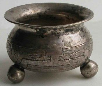 Солонка серебро 84 пробы Россия 1879 г, Артикул 812