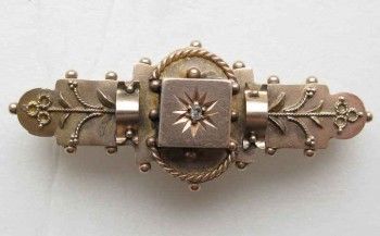 Старинная золотая брошь C&Co., Артикул 120