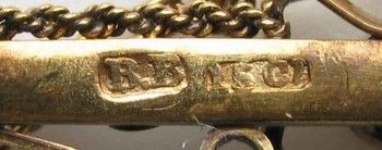 Золотая антикварная брошь Besser Bruno, Артикул 127