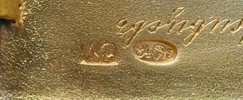 Портсигар серебряный Модерн, Артикул 952