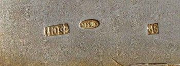 Портсигар антикварный серебряный