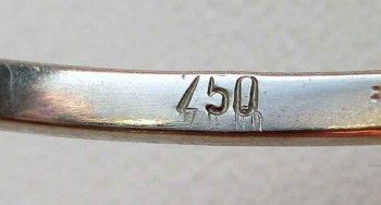 Старинное кольцо 750 проба, Артикул 177