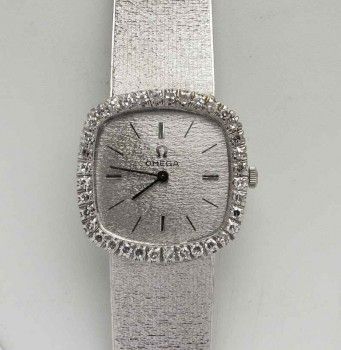 Часы OMEGA белое золото 750 пробы, Артикул 855