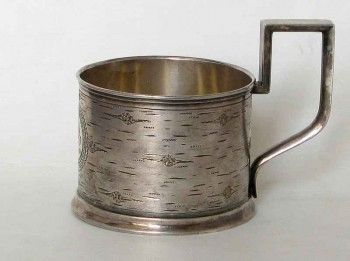 Подстаканник серебро золочение, Артикул 951