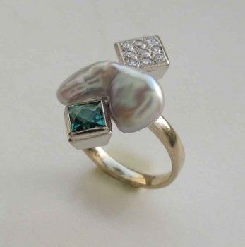 Винтажное кольцо с жемчугом, Артикул 302