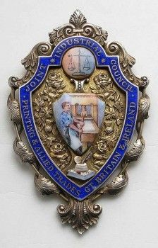 Знак председателя Объединенного Совета Печатной промышленности, Артикул 1001
