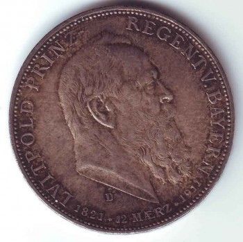 Монета 5 марок 1911 года, Артикул 8153