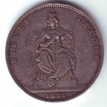 Талер 1871 года Пруссия, Артикул 8157
