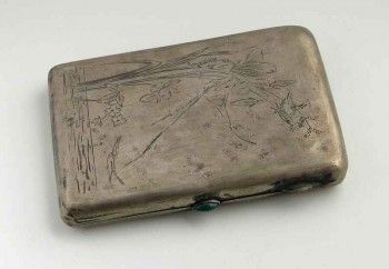 Портсигар серебряный, Артикул 125